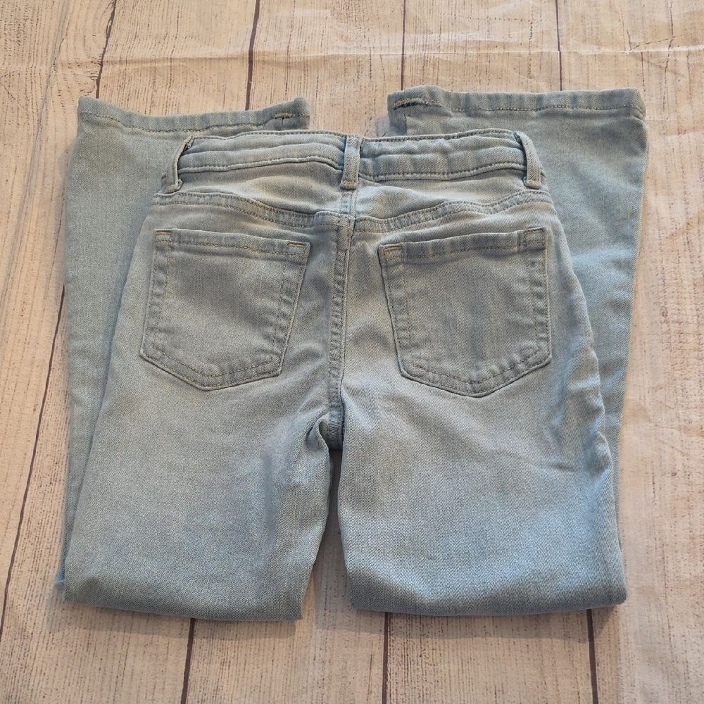 Jumping Beans Light Blue Flare Jeans with Butterfly Design - Picture 5 of 6